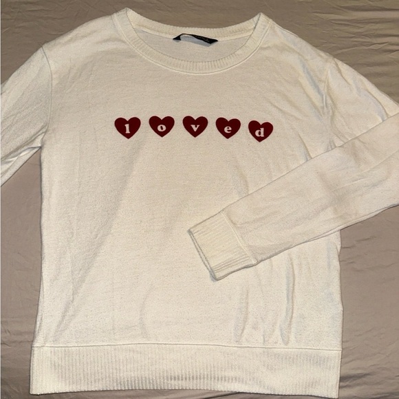 Abercrombie and Fitch “Loved” Sweater Size Small - Picture 2 of 3